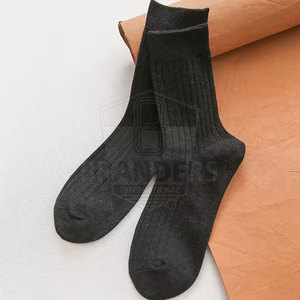 Classic Casual Cotton <b>Socks</b> For Men Soft Ribbed Crew Length Breathable Stretch Comfortable Daily Office Walking - Product Image 4