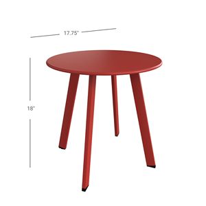18'' Round End <b>Table</b> with Square Feet <b>Coffee</b> <b>Tables</b> Product Category - Product Image 6