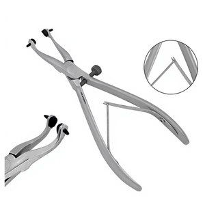 Pinzas para Retirar Coronas Dentales de 6.25 Pulgadas con Almohadilla de Goma Suave, Alicates de Ortodoncia de Acero Inoxidable Alemán - Product Image 1