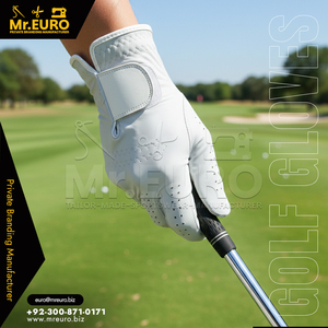 Gants de golf unisexes minimalistes en cuir Cabretta blanc uni, respirants et anti-humidité, équipement sportif professionnel - Product Image 3