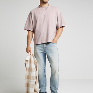 เสื้อยืดผู้ชายทรงสลิมฟิตแบบสั่งทำพิเศษ สไตล์สตรีทแวร์หลวมๆ ผ้าฝ้าย 100% ดีไซน์ล่าสุดปรับแต่งได้ - Product Image 3