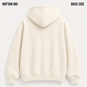 เสื้อฮู้ดดี้โอเวอร์ไซส์ผู้ชาย NOFYAN IND รุ่น Custom Design 2026 สีพื้น ผ้าเฟรนช์เทอร์รี่ สวมใส่สบายๆ สำหรับฤดูใบไม้ร่วง - Product Image 1