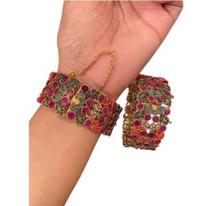 Elegant Artificial Bracelet Collection Fashion Jewelry <b>Sets</b> Designer <b>Bangles</b> for Women Bridal Party Wear Custom Jewelry - Product Image 1