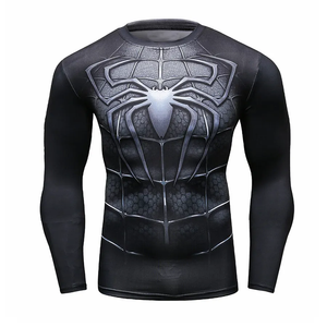 Armor Graphic Long Sleeve Men <b>Compression</b> <b>Shirt</b> Performance Training Rash Guard Gym Rash Guard <b>Compression</b> - Product Image 2