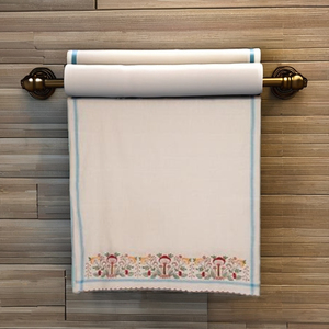 ผ้าขนหนูทำมือลายเห็ดมัสย์ ผลิตจากผ้าฝ้ายทอมือ 100% สี INF10 - Product Image 4