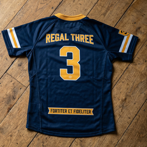 Polo de rugby Regal Three pour homme, rayé, en coton, col rabattu, logo brodé, manches courtes, maillots de rugby - Product Image 5
