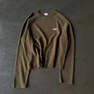 Camiseta Térmica de Estilo Vintage con Tejido Waffle, Ajuste Cómodo, Camiseta Térmica de Algodón Waffle - Product Image 3