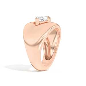 Marquise Cut Lab Grown Diamond Statement <b>Rings</b> Custom 1 Carat 14K 18K Solid Gold Wholesale Bombe <b>Dome</b> Architectural Wedding Band - Product Image 6