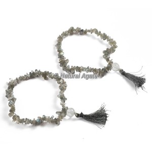 Premium Garnet <b>Chips</b> Healing Yoga Bracelet– Natural Gemstone Wholesale - Product Image 6