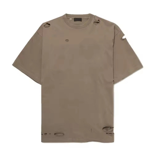 Camiseta Retro Estilo Urbano Personalizada con Efecto Desgastado por el Sol, Lavado Ácido, Vintage, 100% Algodón, Ligera, Tejida, con Efecto Desgastado por el Sol - Product Image 6