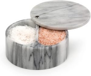 Modern marble kitchen item elegant marble accessory luxury home styling polished marble decor premium tabletop <b>spice</b> <b>holder</b> - Product Image 6