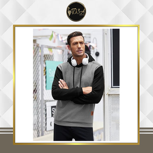 เสื้อฮู้ดดี้ผู้ชายทรงสลิมฟิตผ้าคอตตอนหนานุ่มลายวาฟเฟิล ดีไซน์สวย คุณภาพรับประกัน จากผู้ผลิตชั้นนำ ลดราคาสุดพิเศษ - Product Image 3