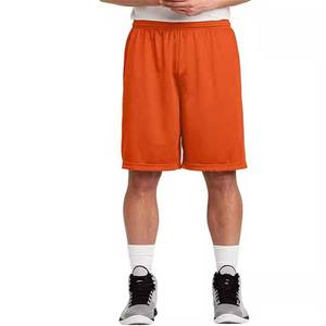 Shorts Bermuda en maille noire unie pour homme, taille mi-haute élastique, séchage rapide, décontracté, sport - Product Image 4