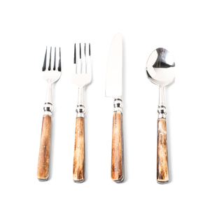 Minimalist Stainless Steel Flatware Set High Mirror Polish Dishwasher Safe Wedding Tableware Cutlery Flatware Set - Product Image 4