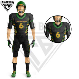 Ensemble de vêtements de sport d'équipe avec impression et broderie personnalisées disponibles, uniforme d'équipe, tailles plus grandes, maillots et hauts de football américain en polyester - Product Image 6