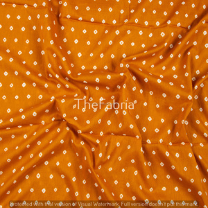 Tela de algodón estampada a mano Bandhani natural textil indio hecho a mano para servilletas, fundas de cojines y cortinas - Product Image 1