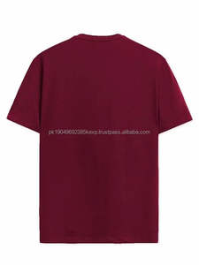 T-shirts en jersey de coton pour hommes, été, 180 grammes, style décontracté ample, broderie 3D, logo personnalisé, broderie 3D, OEM, couleurs unies - Product Image 2