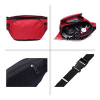BAGNEX B4900 Riñonera Personalizada Unisex de Poliéster, Riñonera Cruzada para Correr con Cierre de Cremallera y Logotipo, Impermeable
