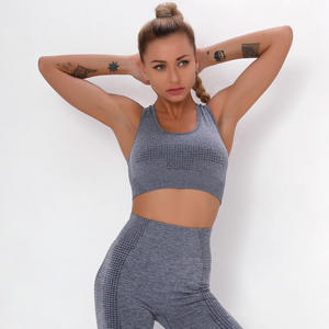 Sujetador Deportivo Ajustable Sin Costuras para Mujer, con Compresión Elástica Suave y Estampado, para Adultas Activas - Product Image 1