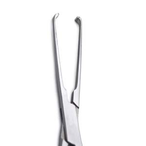 Pinzas Allis OEM Curvas Izquierdas con Mordazas Anchas, Eje con Trinquete, Acero Inoxidable, Longitud 13.5" (34cm), Modelo Dentavex DC-S-9, Cirugía General - Product Image 5