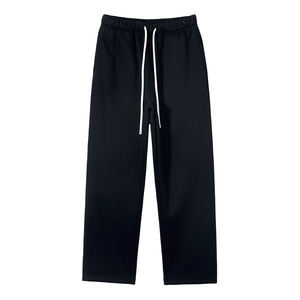 Pantalon de jogging en coton haut de gamme pour homme, coupe droite, gris, avec logo personnalisé, pour le sport et le style urbain - Product Image 2