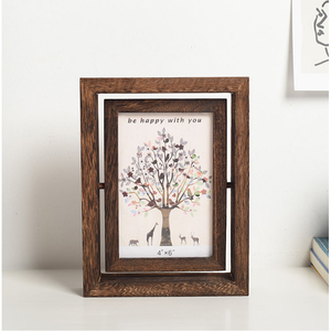 High Quality Handmade Eco-Friendly Wooden Photo <b>Frame</b> with Stand Lightweight & Waterproof Tabletop/<b>Wall</b> Mountable - Product Image 3