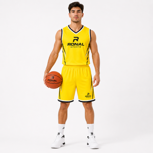 RONAL SPORTS Fournisseur d'uniformes de basketball, logo personnalisé, uniformes de basketball disponibles dans toutes les tailles et couleurs, en promotion - Product Image 3