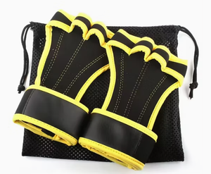 Guantes Deportivos Transpirables de Medio Dedo con Soporte para Muñeca, Estilo Liso Negro y Azul, para Primavera y Otoño - Product Image 6