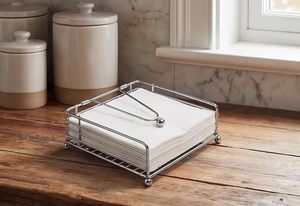 Porte-serviettes et organiseur de mouchoirs en métal moderne pour table à manger, support à serviettes en métal de haute qualité - Product Image 3