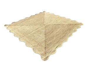 Tapis en jute tressé à la main, fibre naturelle, taille personnalisée, vente en gros pour salon, chambre, hôtel, décoration intérieure - Product Image 1