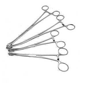 Pinzas Ortopédicas para Esponja, Rectas y Curvas, con Mordazas Dentadas, Instrumento Quirúrgico de Acero Inoxidable, Kit Profesional de Herramientas Médicas - Product Image 5