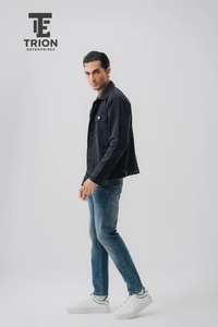 Chaqueta de Camarero de Manga Larga para Hombre, Nueva Moda de Invierno, Camisas de Cocinero para Barbacoa, Panadería, Restaurante, Bar, Chaqueta Vaquera de Invierno para Hombre - Product Image 3