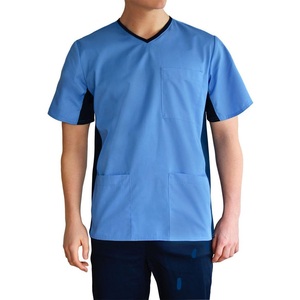 Men Cotton Medical <b>Scrub</b> <b>Top</b> Stylish <b>Scrub</b> Set Comfortable Hospital Doctor Suits Fashionable Nursing Uniforms - Product Image 4
