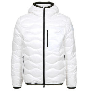 <b>White</b> Hooded Puffer Jacket Custom <b>White</b> Winter Jacket Wholesale Padded Puffer Jacket OEM Hooded Winter <b>Coat</b> Private Label Puffer - Product Image 1