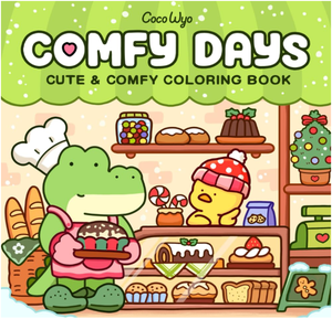 Journées Confortables : Livre de coloriage pour adultes et adolescents avec des personnages d'animaux super mignons dans un style hygge confortable (Vente en gros) - Product Image 1