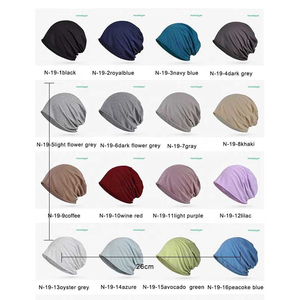 Wholesale Plain Grey Solid Color Cycling Beanie - Soft Knit Thin Cotton Spandex <b>Winter</b> <b>Hat</b> for <b>Men</b> and Women - Product Image 6