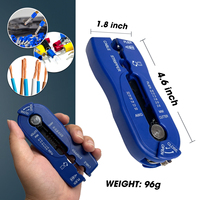 Lematec LE-SC100 Herramienta Industrial Multifunción para Pelar, Cortar y Crimpar Cables de Acero, de Alta Resistencia, para Bricolaje, OEM/ODM, con Mandíbula Biselada de 0.8-2.6mm