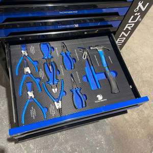 Boîte à outils de camion en alliage d'aluminium chromé, 16 compartiments, verrouillable, étanche, anti-poussière, surface en plaque diamantée, taille 20x15x10cm - Product Image 2