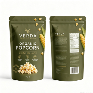 Bolsas de Embalaje con Cierre Hermético, Impresión de Logotipo Personalizado, Plástico Mate, Reutilizables, Flexibles, de Grado Alimenticio, Tipo Doypack, para <span class=keywords><strong>Palomitas</strong></span>, Dulces y Frutos Secos - Product Image 1