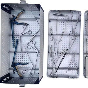 AiSLING INTERNATIONAL Ensemble d'instruments chirurgicaux pour laminectomie AI-SIS-011 en acier inoxydable, manuel, pour chirurgie orthopédique de la colonne vertébrale - Product Image 1
