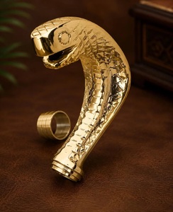 Handcrafted Snake Head Walking Stick | Vintage Inspired Luxury Cane | Antique style - Product Image 1