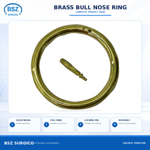 ห่วงจมูกสัตว์ BSZ SURGICO คุณภาพสูง ทนทาน ใช้ซ้ำได้ ทำจากสแตนเลสสตีล ปรับขนาดได้ สวมใส่สบาย เหมาะสำหรับการผ่าตัดสัตว์ - Product Image 1