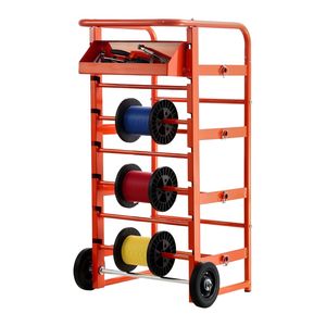 Organizzatore per Cavi con 11 Aste e Ruote, Dispenser Multirullo per Facile Stoccaggio e Gestione dei Cavi - Product Image 1