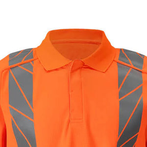 Chemise de travail haute visibilité pour hommes et femmes, jaune marine, réfléchissante, respirante, de haute qualité, imprimée - Product Image 5