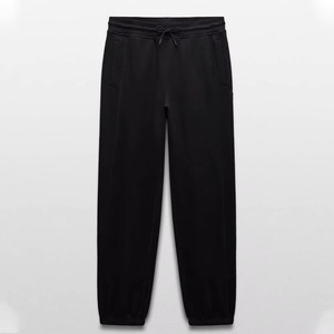 Ensemble sweat à capuche et pantalon de survêtement noir pour homme, coupe ample, décontracté, pour le sport et l'automne, avec cordon de serrage à la taille et poches latérales - Product Image 2