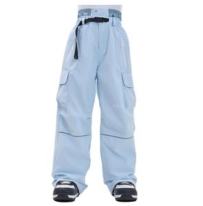 Pantalon de ski unisexe pour adultes, personnalisable, imperméable, respirant 10K, col à capuche, poignets renforcés, fermetures éclair ventilées, chauffant, écologique - Product Image 1