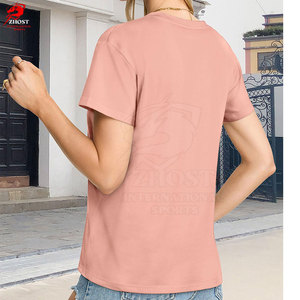 Camisetas Casuales de Mujer con Cuello en V y Manga Corta, Estampadas, Transpirables, de Tela Suave, Moda Urbana de Verano, Corte Regular - Product Image 3