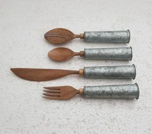Metal and Resin Dinner Cutlery Set Stainless Steel Flatware for Home - Product Image 6
