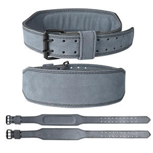 Nuevo Cinturón Profesional de Powerlifting de Cuero Vacuno para Gimnasio y Fitness, con 6 Soportes Acolchados para la Espalda, Ideal para Sentadillas y Peso Muerto - Product Image 1