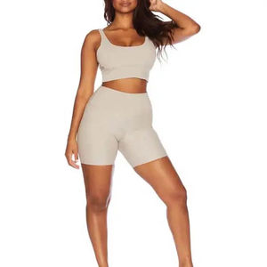 Nuevo Conjunto de Yoga Personalizado para Mujer, Ropa de Yoga y Pilates Ecológica de 2 Piezas, Sin Costuras, de Secado Rápido, Transpirable, con Protección para las Rodillas - Product Image 6